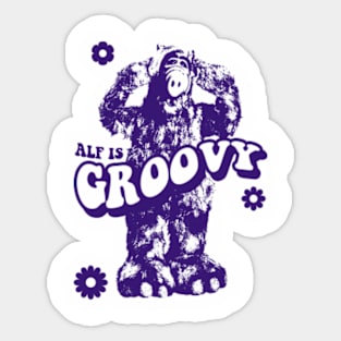 ALF groovy tie dye Sticker